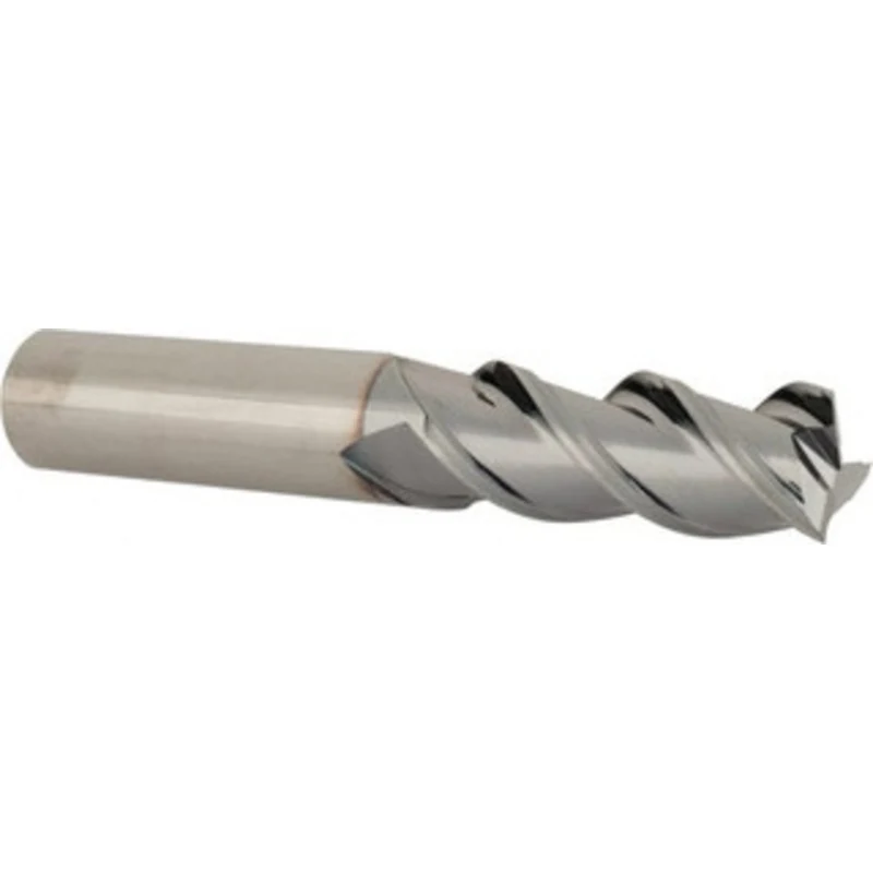 YG-1 1/2, 1-1/4 LOC, 1/2 Shank Diam, 3 OAL, 3 Flute, Solid Carbide Square End Mill Single End, TiCN Finish, Spiral Fl...